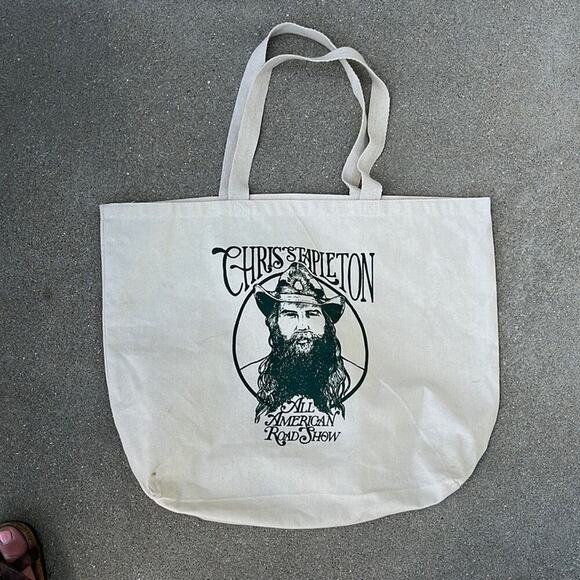 Handbags - Chris Stapleton All American Road Show Canvas Tote Bag